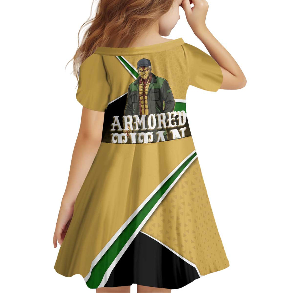 Armored Titan Attack on Titan Kid Short Sleeve Dress Anime Urban Warrior Style