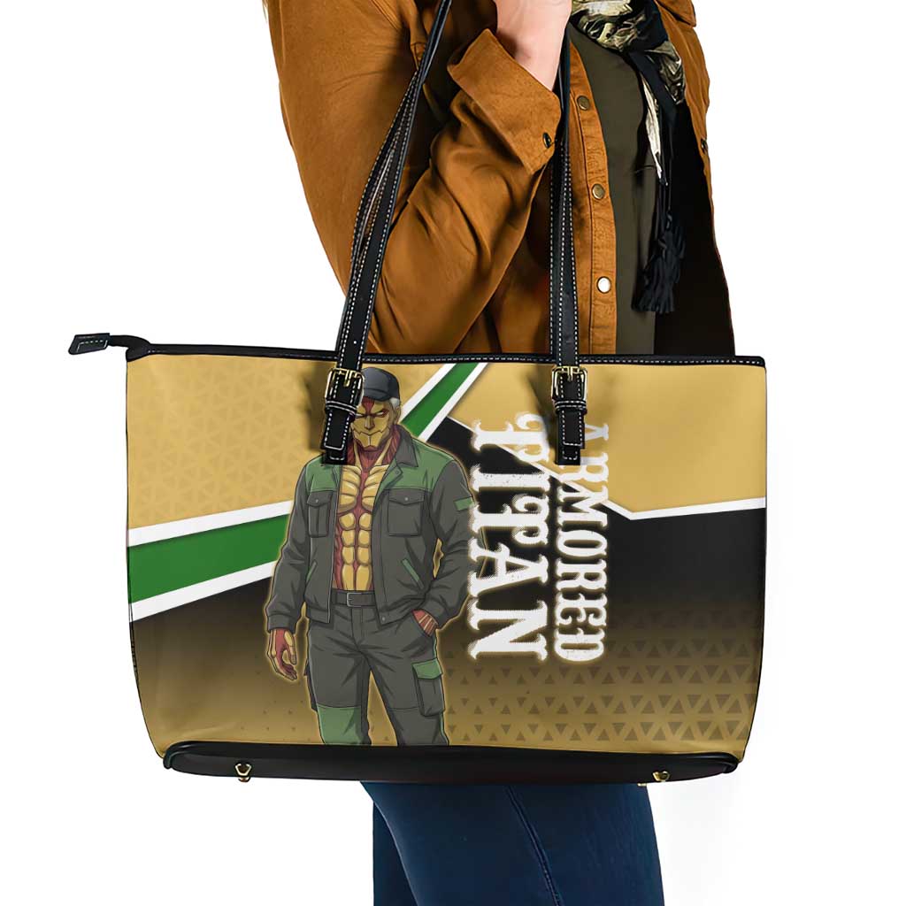 Armored Titan Attack on Titan Leather Tote Bag Anime Urban Warrior Style
