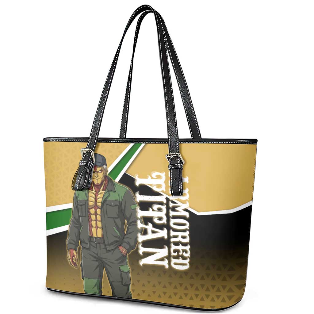 Armored Titan Attack on Titan Leather Tote Bag Anime Urban Warrior Style