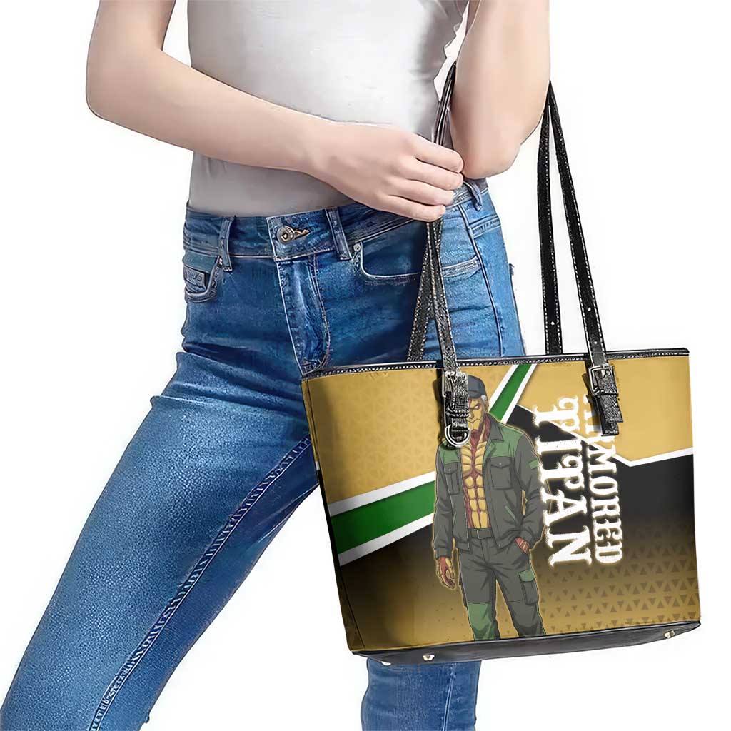 Armored Titan Attack on Titan Leather Tote Bag Anime Urban Warrior Style