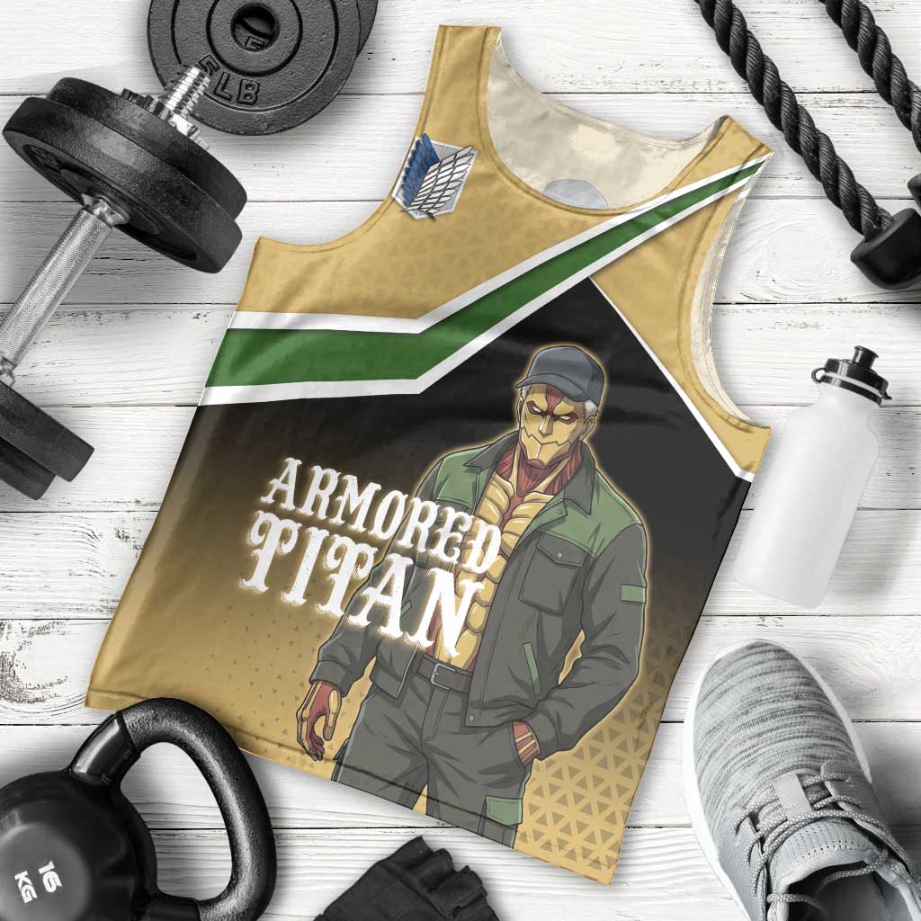 Armored Titan Attack on Titan Men Tank Top Anime Urban Warrior Style