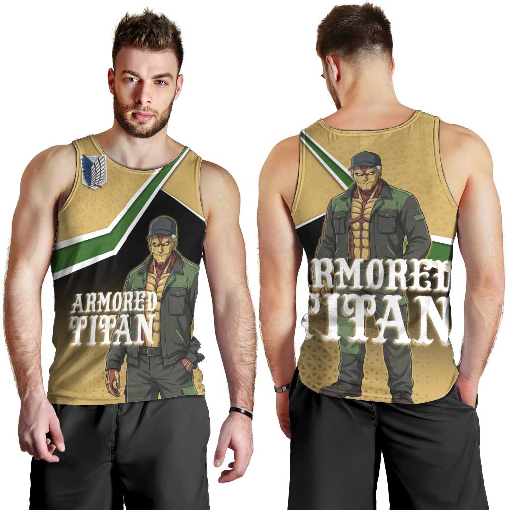Armored Titan Attack on Titan Men Tank Top Anime Urban Warrior Style