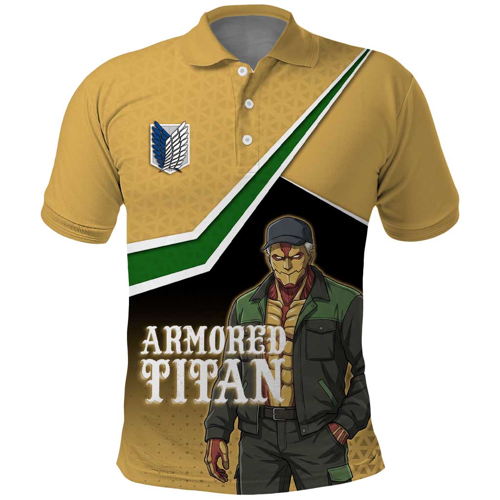 Armored Titan Attack on Titan Polo Shirt Anime Urban Warrior Style