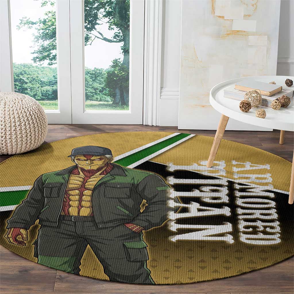 Armored Titan Attack on Titan Round Carpet Anime Urban Warrior Style