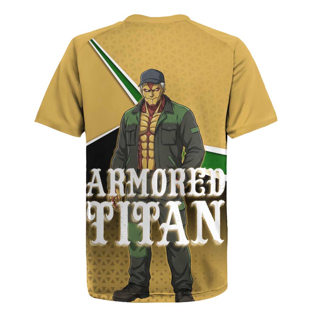 Armored Titan Attack on Titan Rugby Jersey Anime Urban Warrior Style