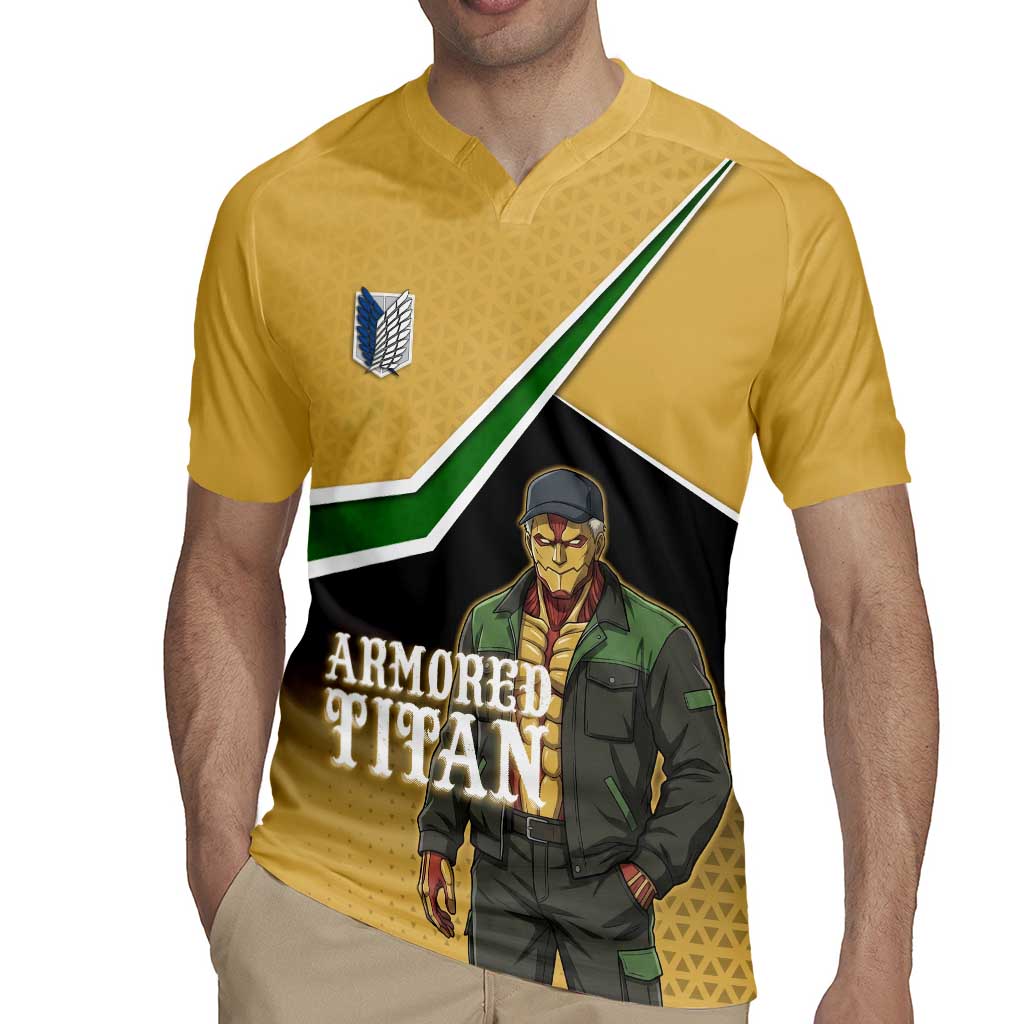 Armored Titan Attack on Titan Rugby Jersey Anime Urban Warrior Style