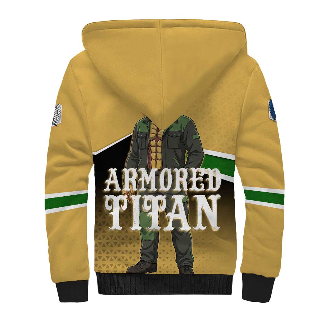 Armored Titan Attack on Titan Sherpa Hoodie Anime Urban Warrior Style
