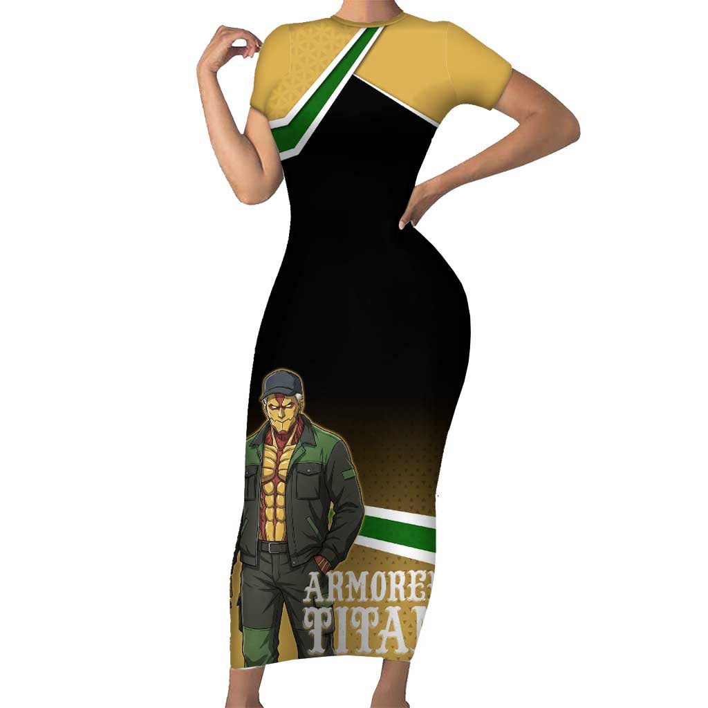 Armored Titan Attack on Titan Short Sleeve Bodycon Dress Anime Urban Warrior Style