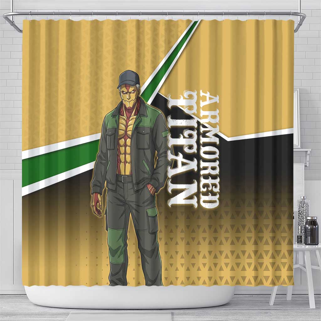 Armored Titan Attack on Titan Shower Curtain Anime Urban Warrior Style