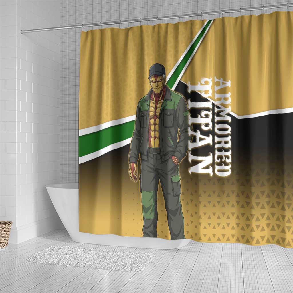 Armored Titan Attack on Titan Shower Curtain Anime Urban Warrior Style