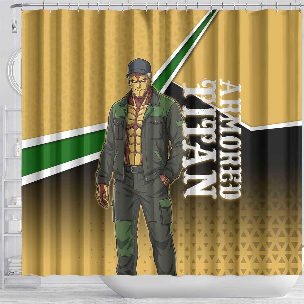 Armored Titan Attack on Titan Shower Curtain Anime Urban Warrior Style