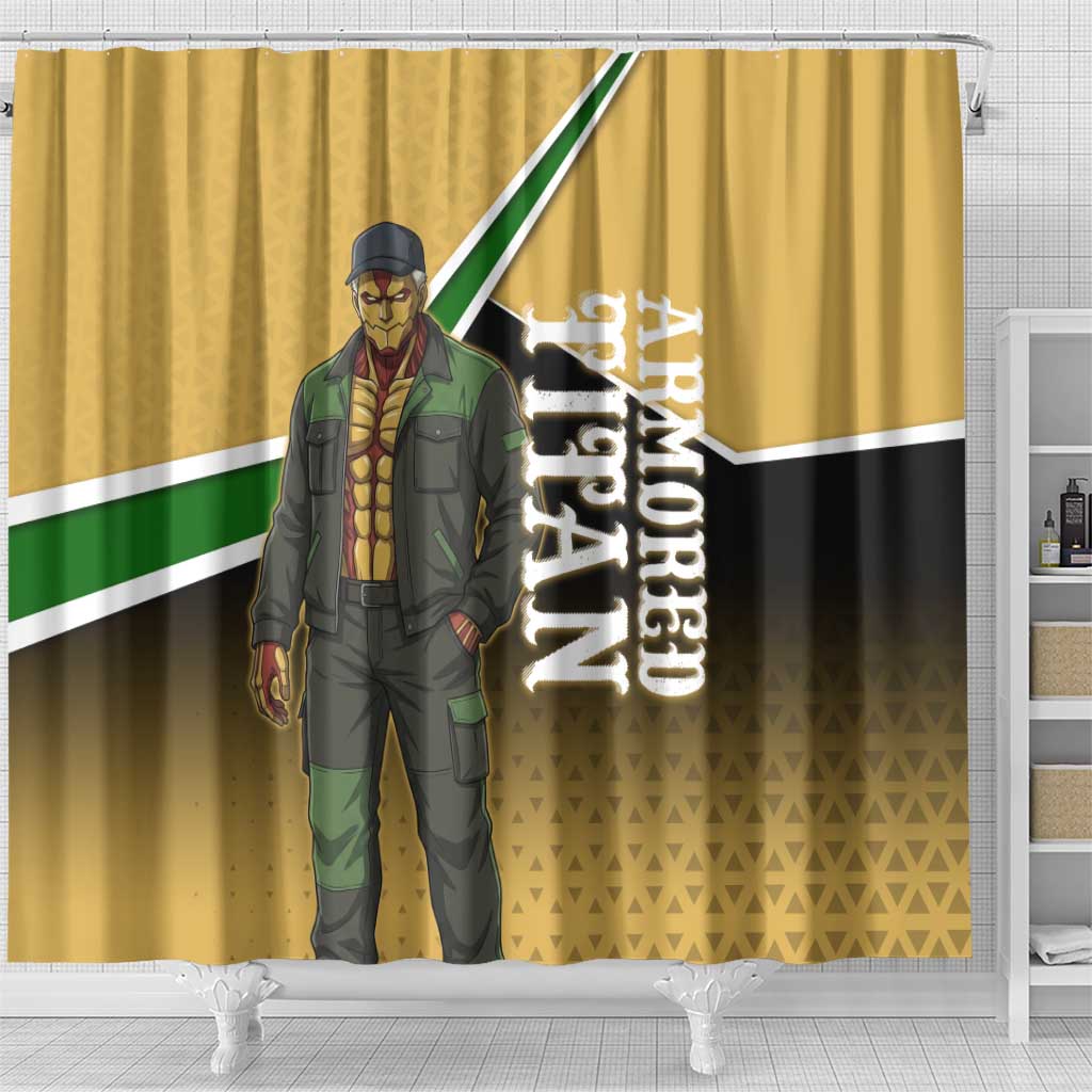 Armored Titan Attack on Titan Shower Curtain Anime Urban Warrior Style