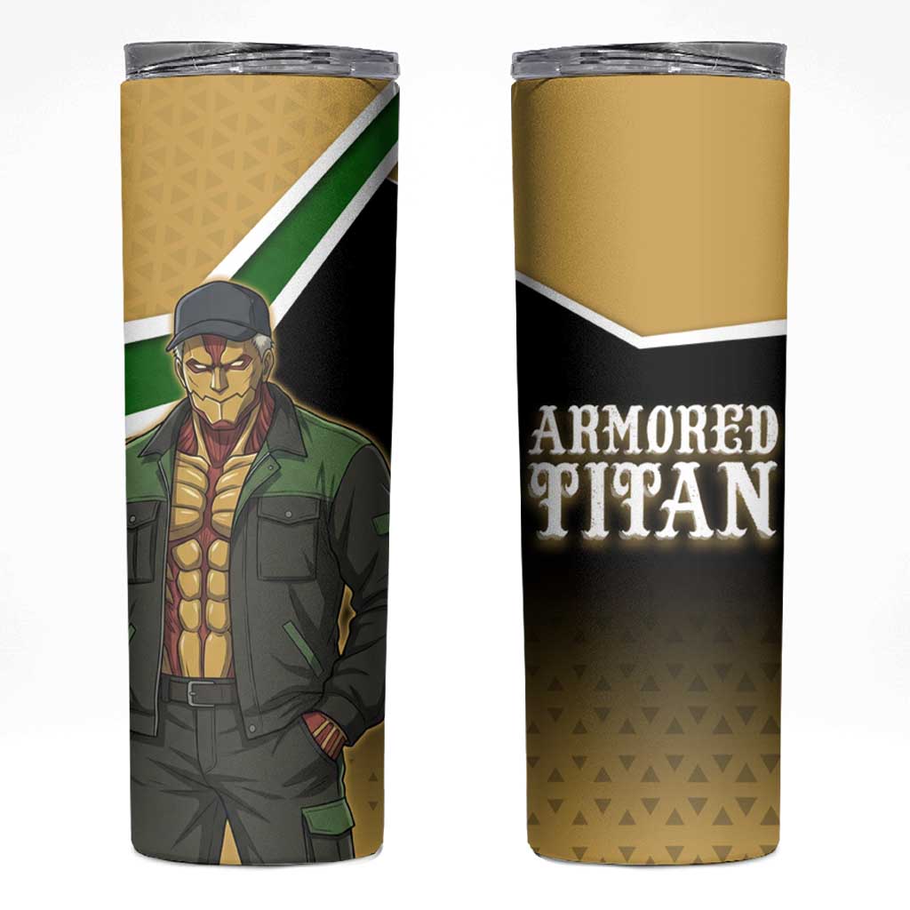 Armored Titan Attack on Titan Skinny Tumbler Anime Urban Warrior Style