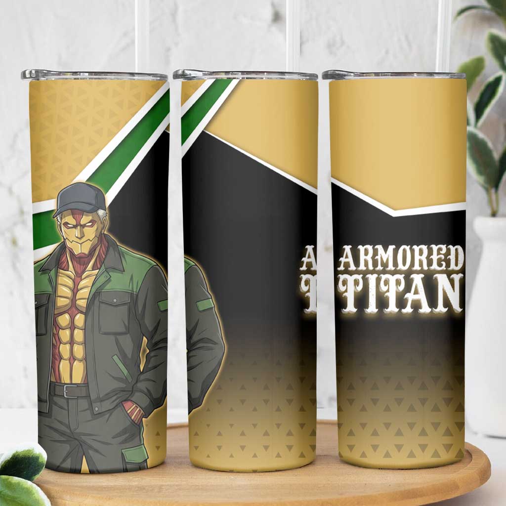 Armored Titan Attack on Titan Skinny Tumbler Anime Urban Warrior Style