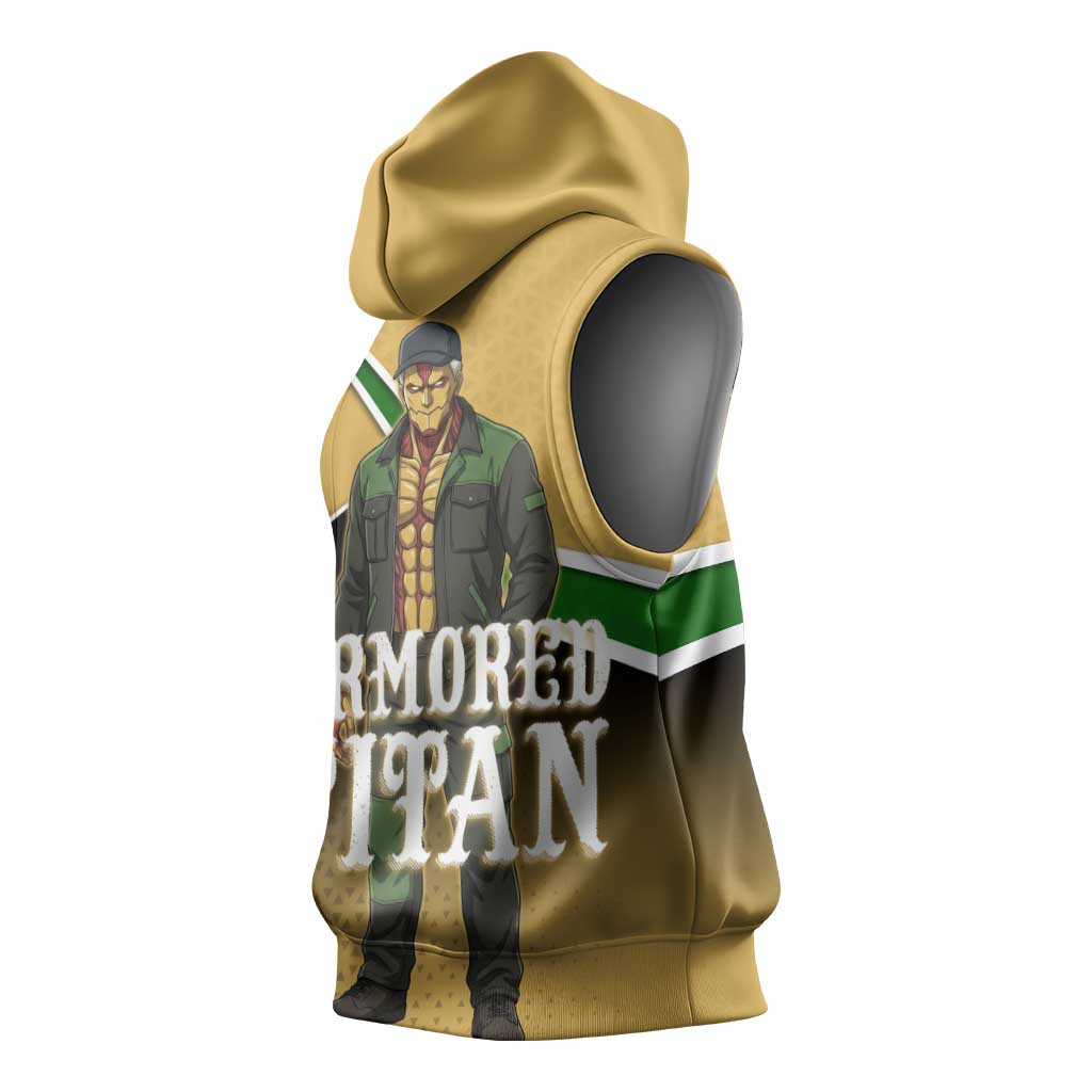 Armored Titan Attack on Titan Sleeveless Hoodie Anime Urban Warrior Style