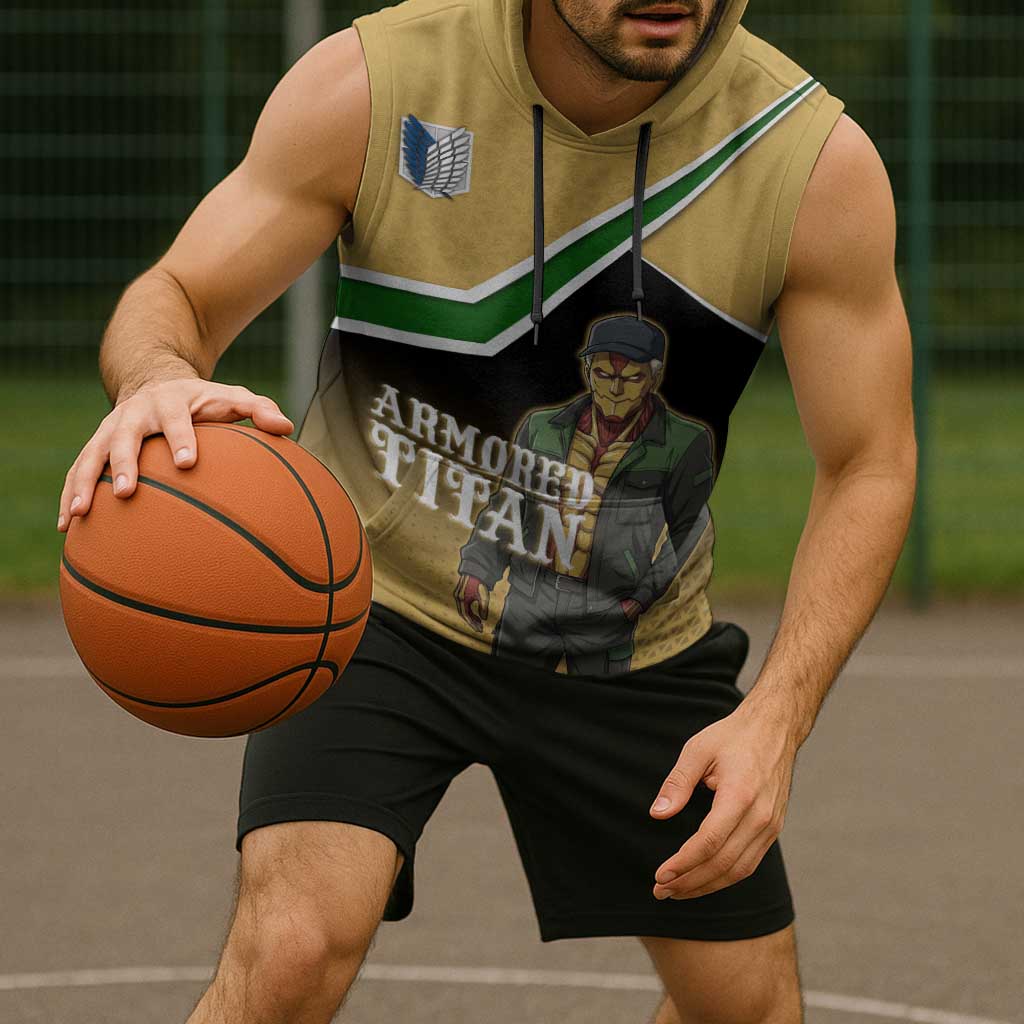 Armored Titan Attack on Titan Sleeveless Hoodie Anime Urban Warrior Style