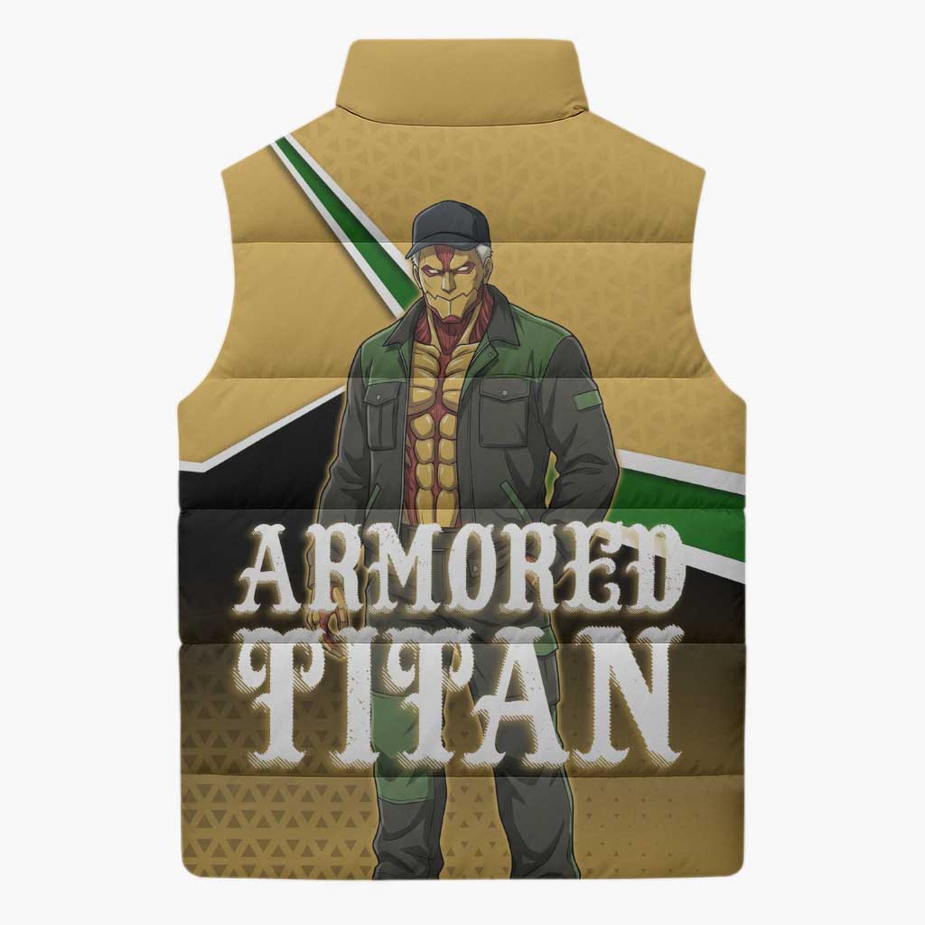 Armored Titan Attack on Titan Sleeveless Puffer Jacket Anime Urban Warrior Style