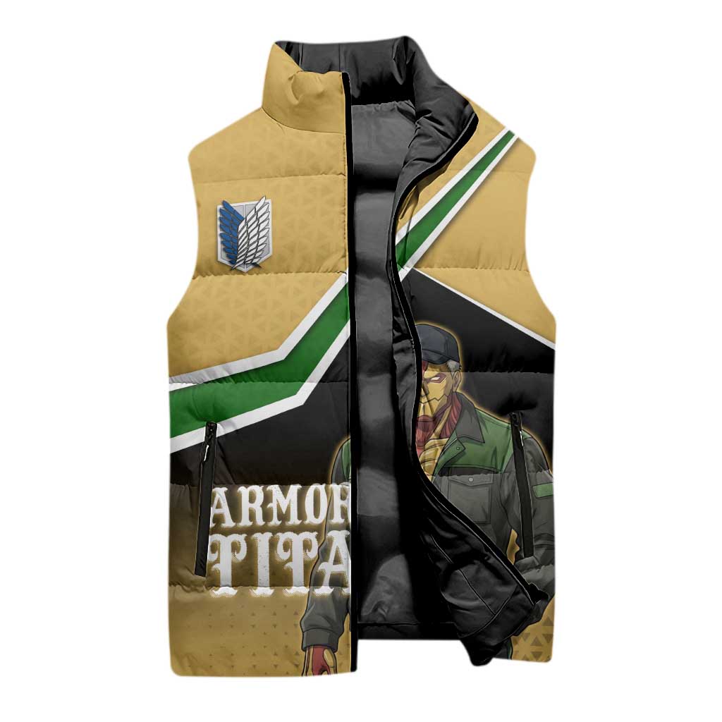 Armored Titan Attack on Titan Sleeveless Puffer Jacket Anime Urban Warrior Style