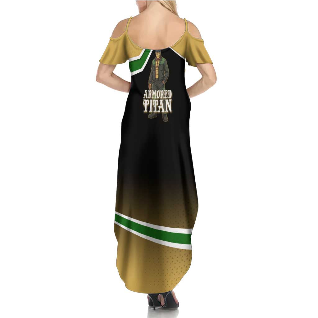 Armored Titan Attack on Titan Summer Maxi Dress Anime Urban Warrior Style