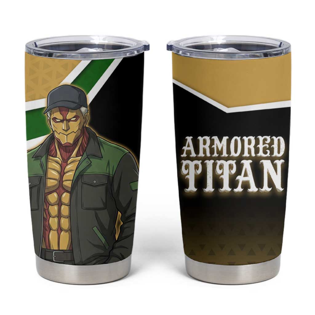 Armored Titan Attack on Titan Tumbler Cup Anime Urban Warrior Style