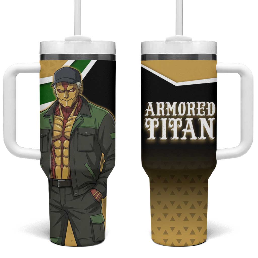 Armored Titan Attack on Titan Tumbler With Handle Anime Urban Warrior Style