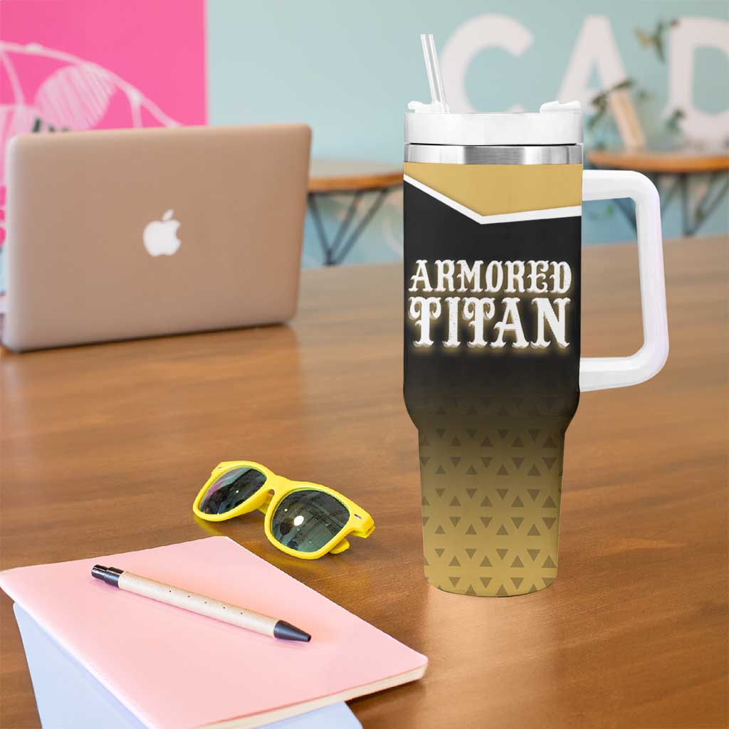 Armored Titan Attack on Titan Tumbler With Handle Anime Urban Warrior Style