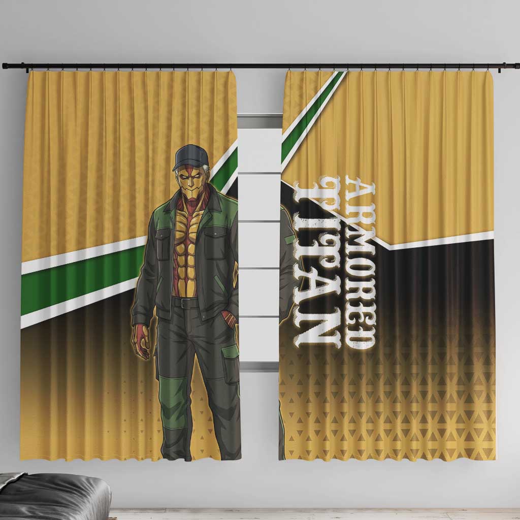 Armored Titan Attack on Titan Window Curtain Anime Urban Warrior Style