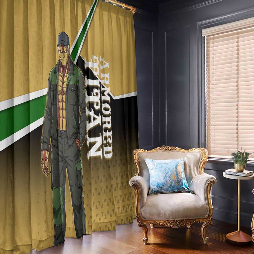 Armored Titan Attack on Titan Window Curtain Anime Urban Warrior Style