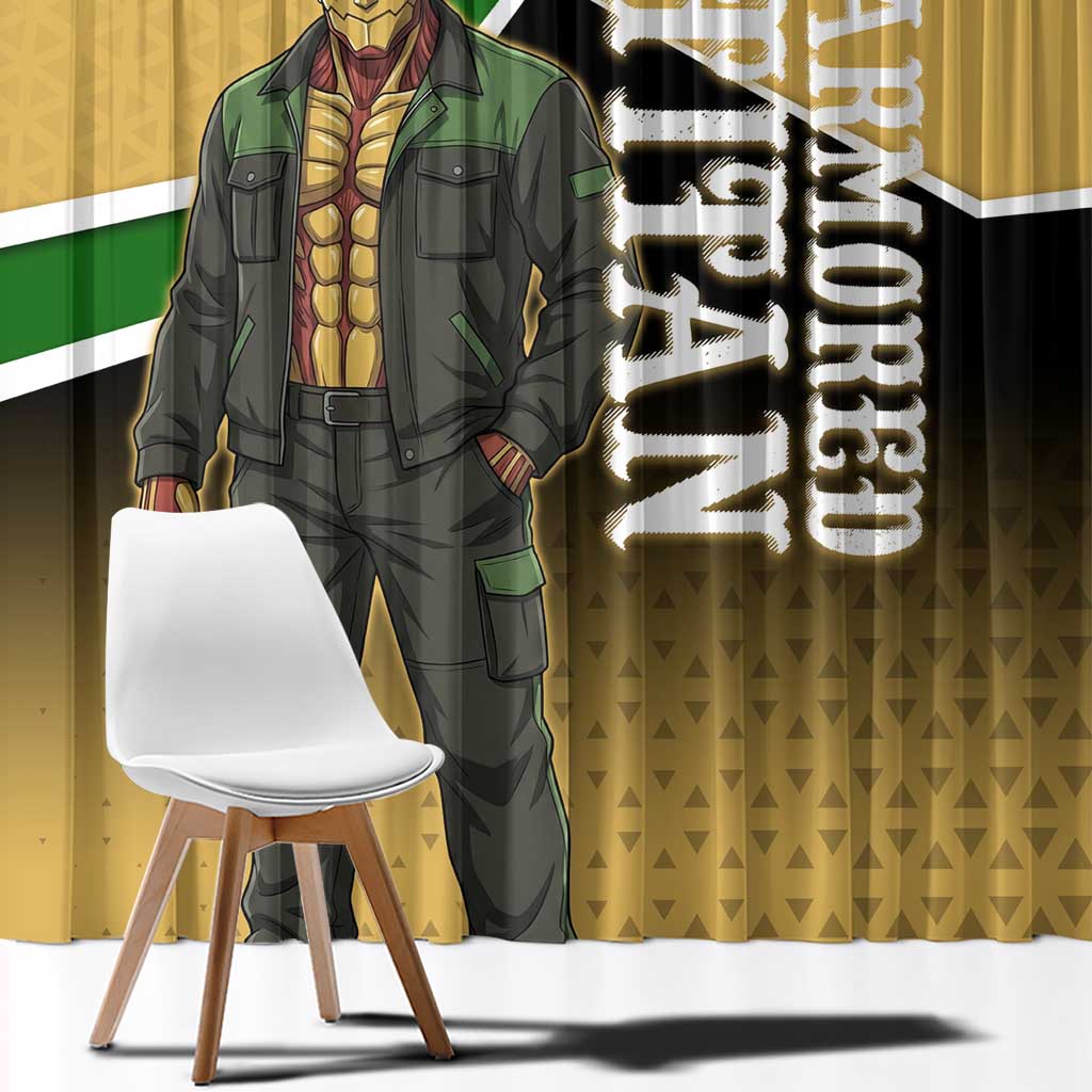 Armored Titan Attack on Titan Window Curtain Anime Urban Warrior Style