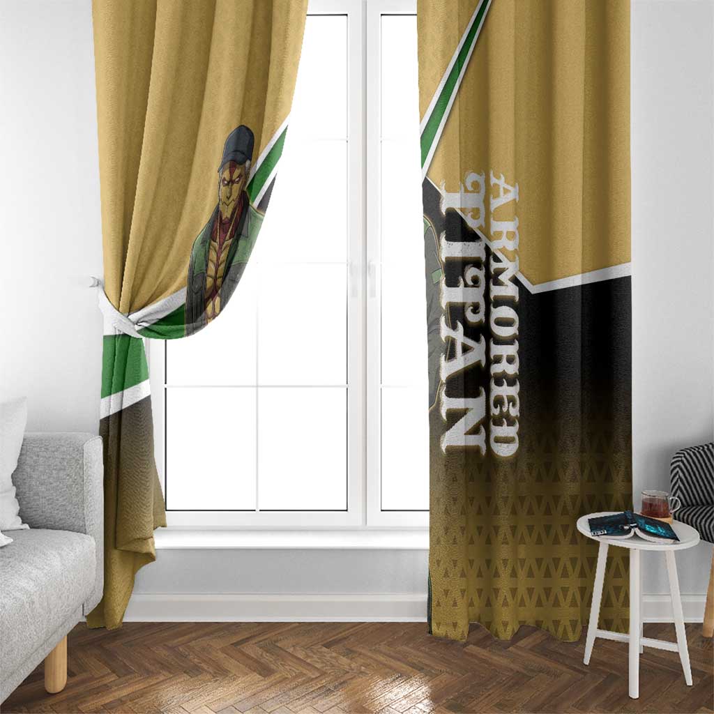 Armored Titan Attack on Titan Window Curtain Anime Urban Warrior Style