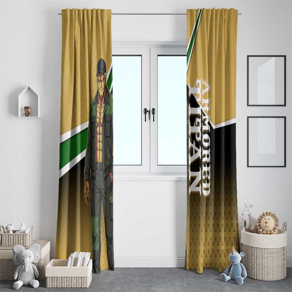 Armored Titan Attack on Titan Window Curtain Anime Urban Warrior Style