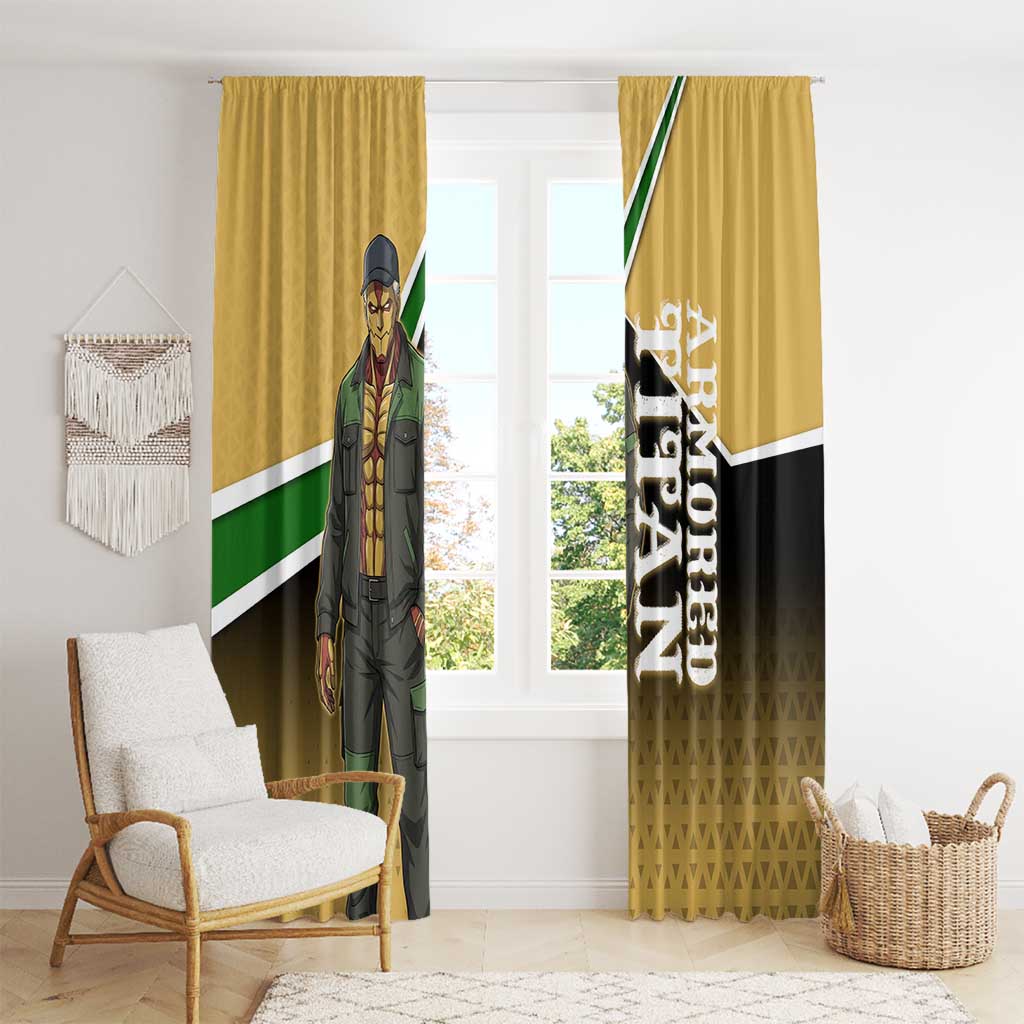 Armored Titan Attack on Titan Window Curtain Anime Urban Warrior Style