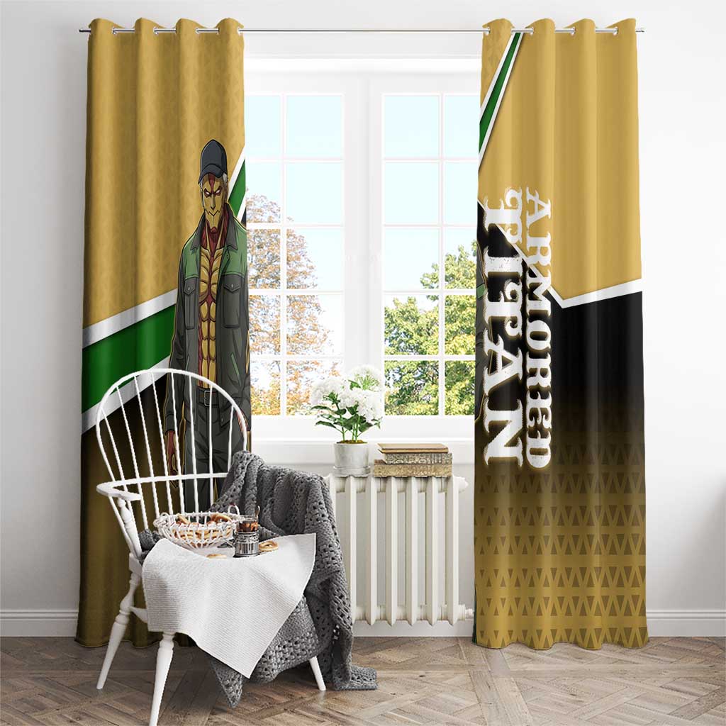 Armored Titan Attack on Titan Window Curtain Anime Urban Warrior Style