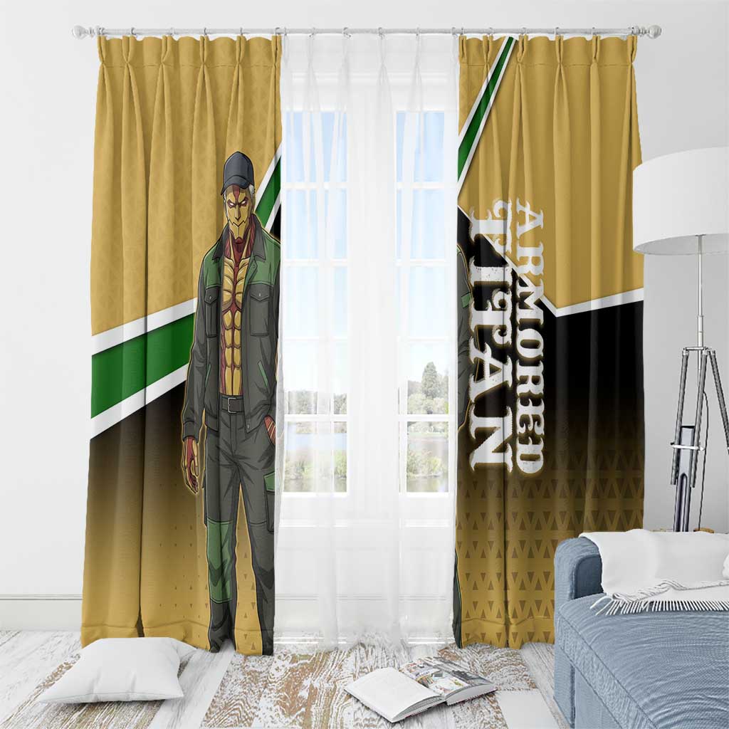 Armored Titan Attack on Titan Window Curtain Anime Urban Warrior Style