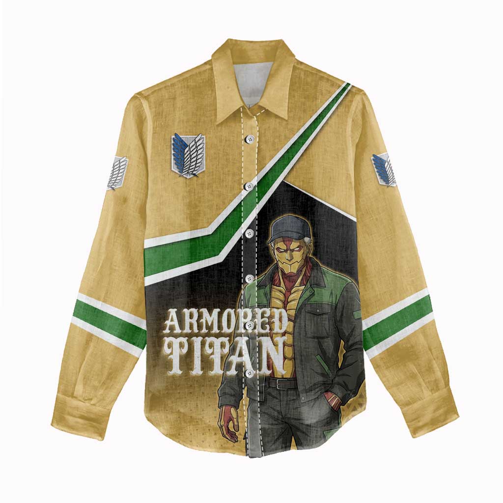Armored Titan Attack on Titan Women Casual Shirt Anime Urban Warrior Style