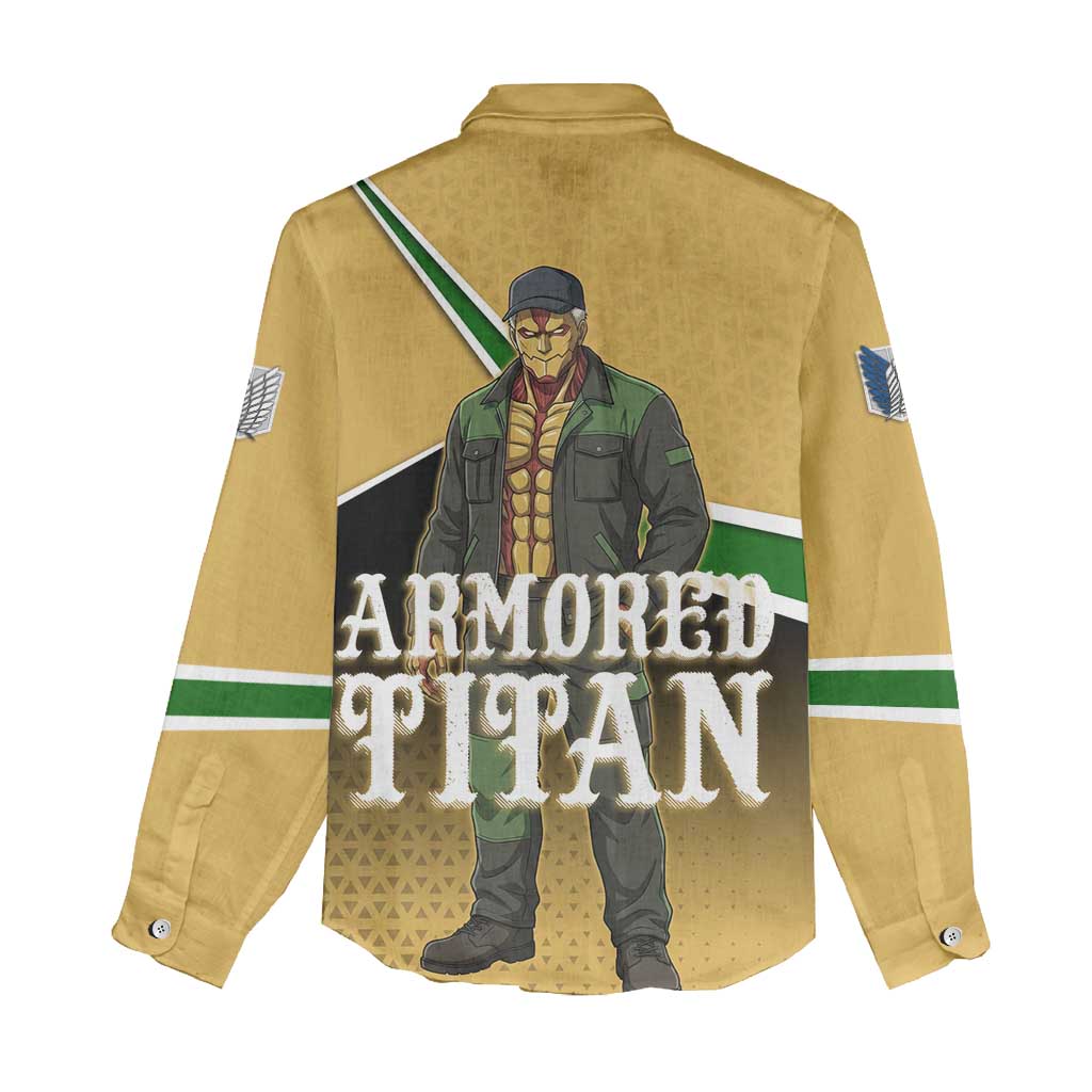 Armored Titan Attack on Titan Women Casual Shirt Anime Urban Warrior Style