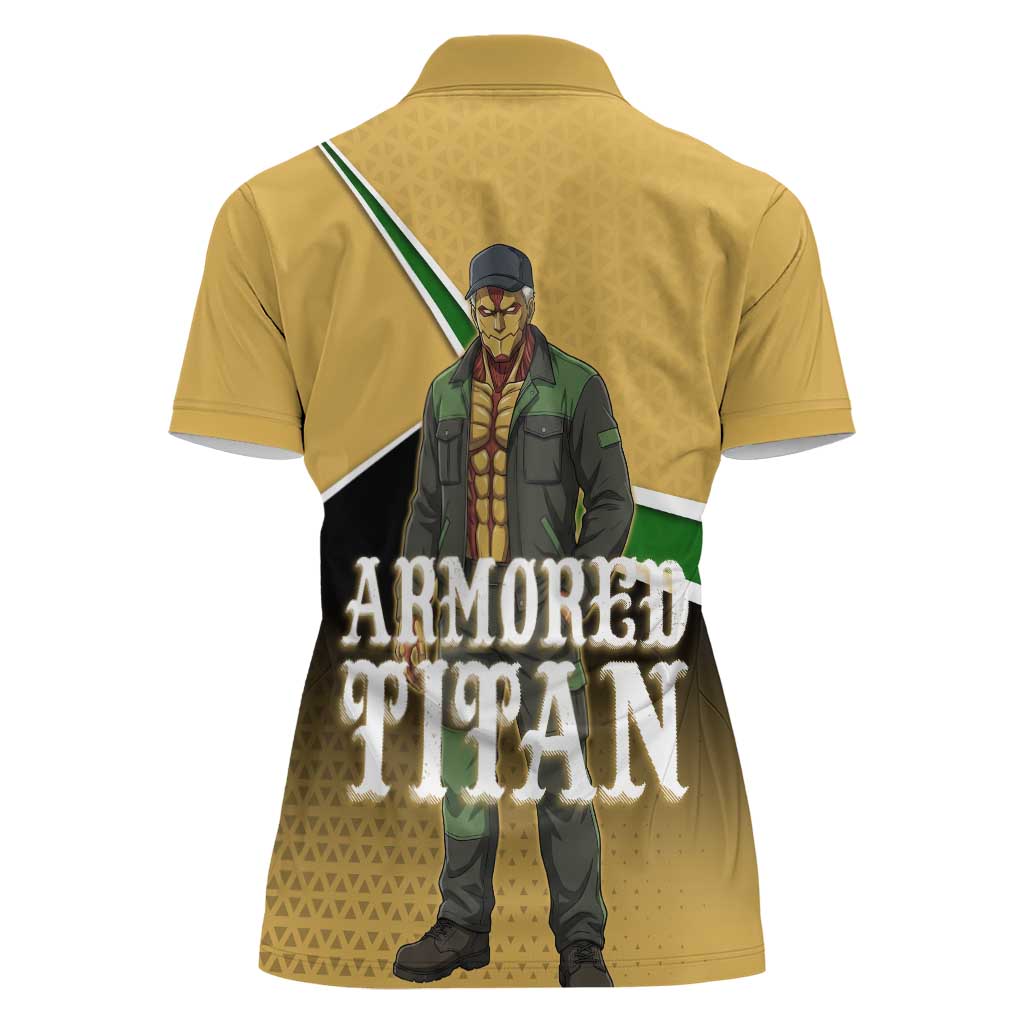 Armored Titan Attack on Titan Women Polo Shirt Anime Urban Warrior Style