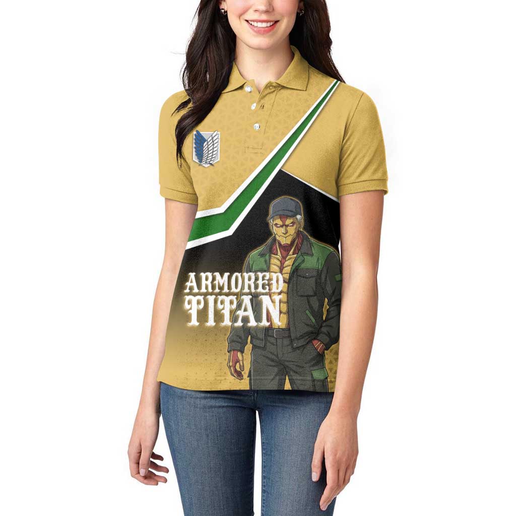 Armored Titan Attack on Titan Women Polo Shirt Anime Urban Warrior Style