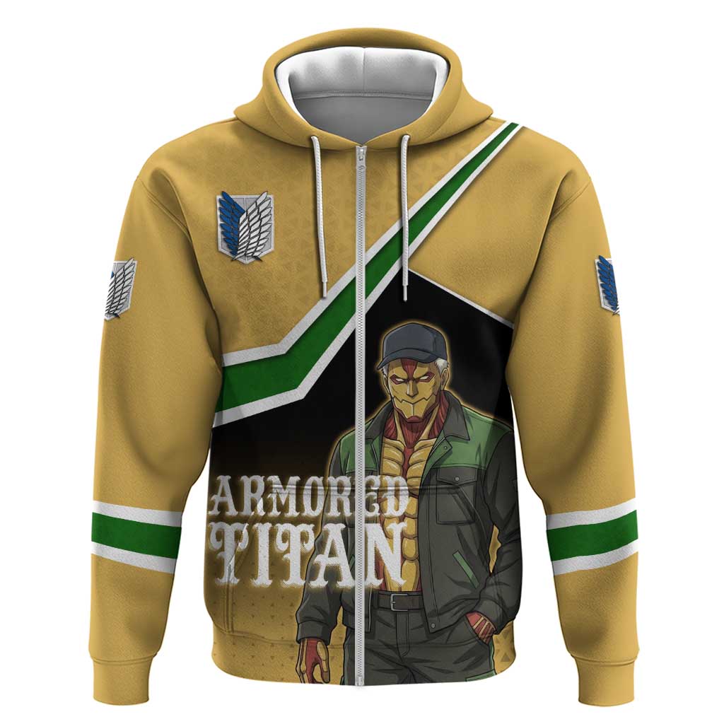 Armored Titan Attack on Titan Zip Hoodie Anime Urban Warrior Style
