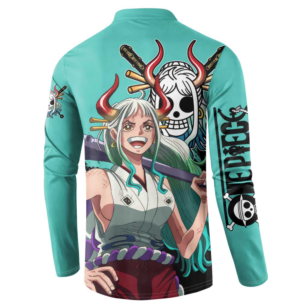 Yamato - One Piece Button Sweatshirt Anime Style