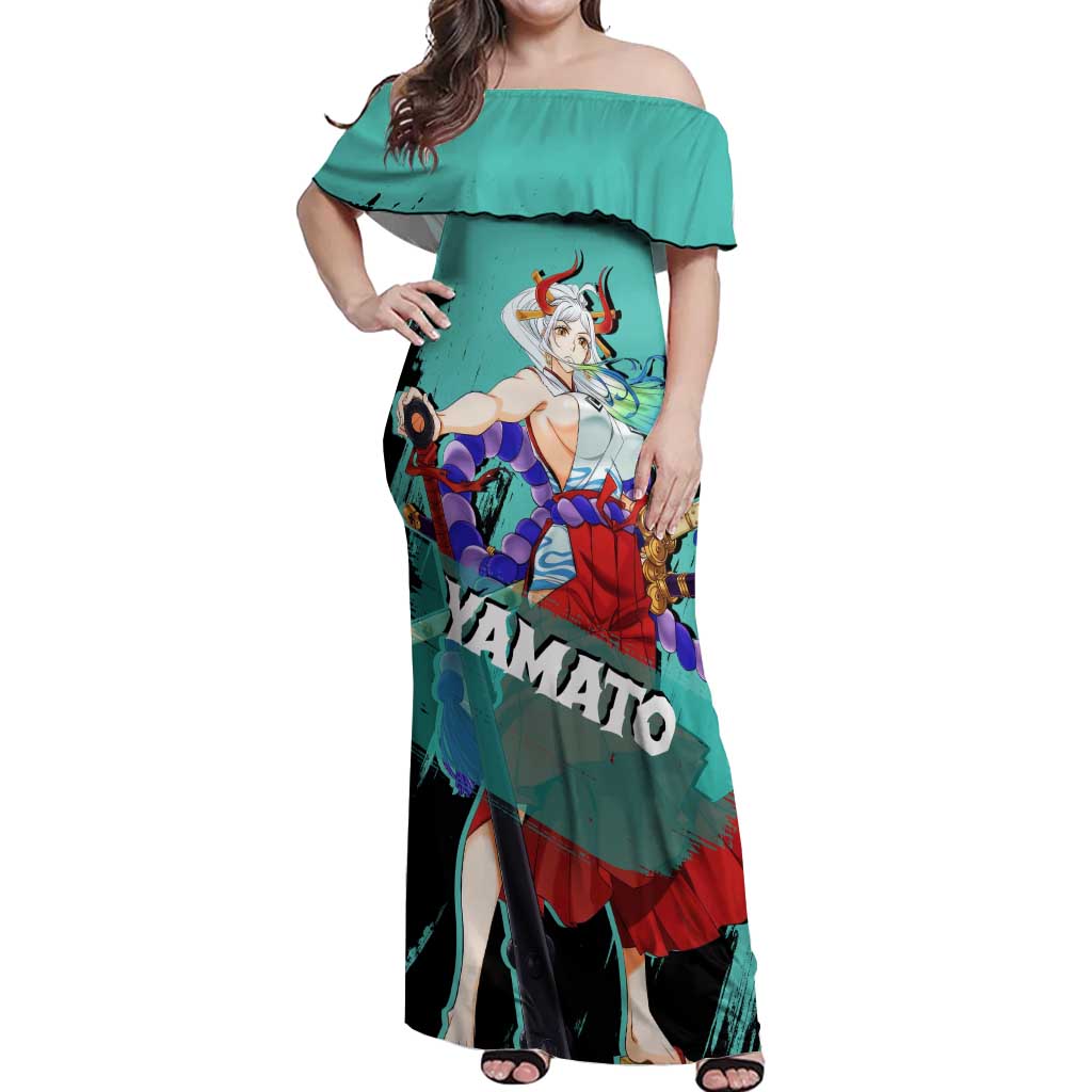 Yamato - One Piece Off Shoulder Maxi Dress Anime Style