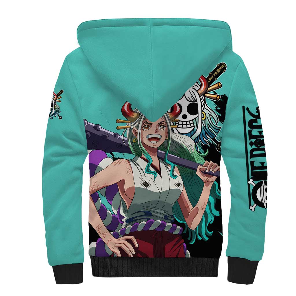Yamato - One Piece Sherpa Hoodie Anime Style