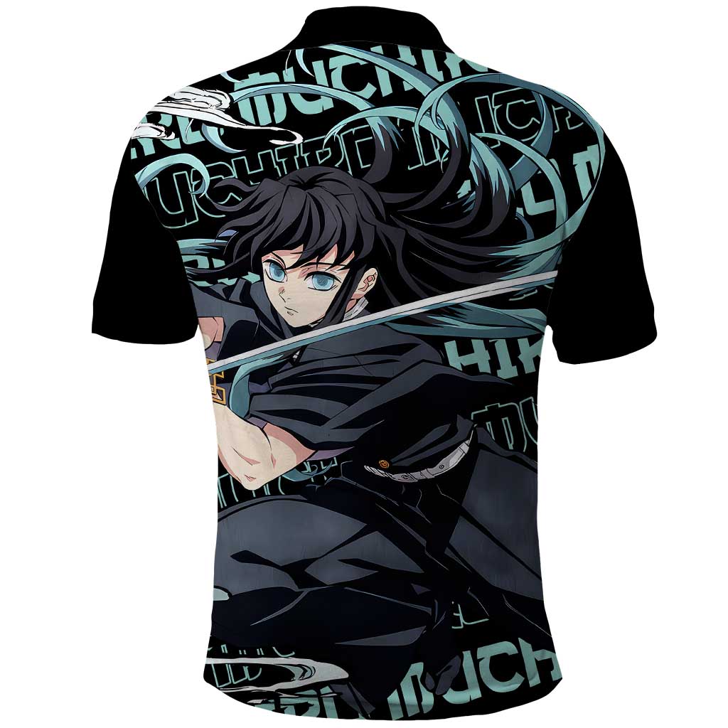 Muichiro Tokito - Demon Slayer Polo Shirt Anime Mix Pattern Style