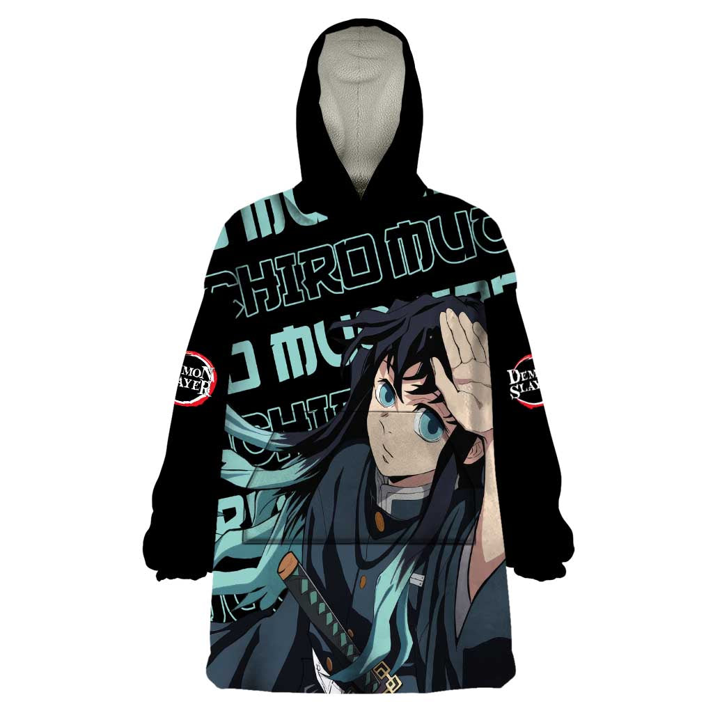Muichiro Tokito - Demon Slayer Wearable Blanket Hoodie Anime Mix Pattern Style