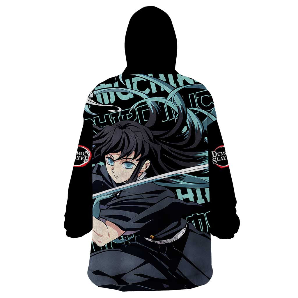 Muichiro Tokito - Demon Slayer Wearable Blanket Hoodie Anime Mix Pattern Style
