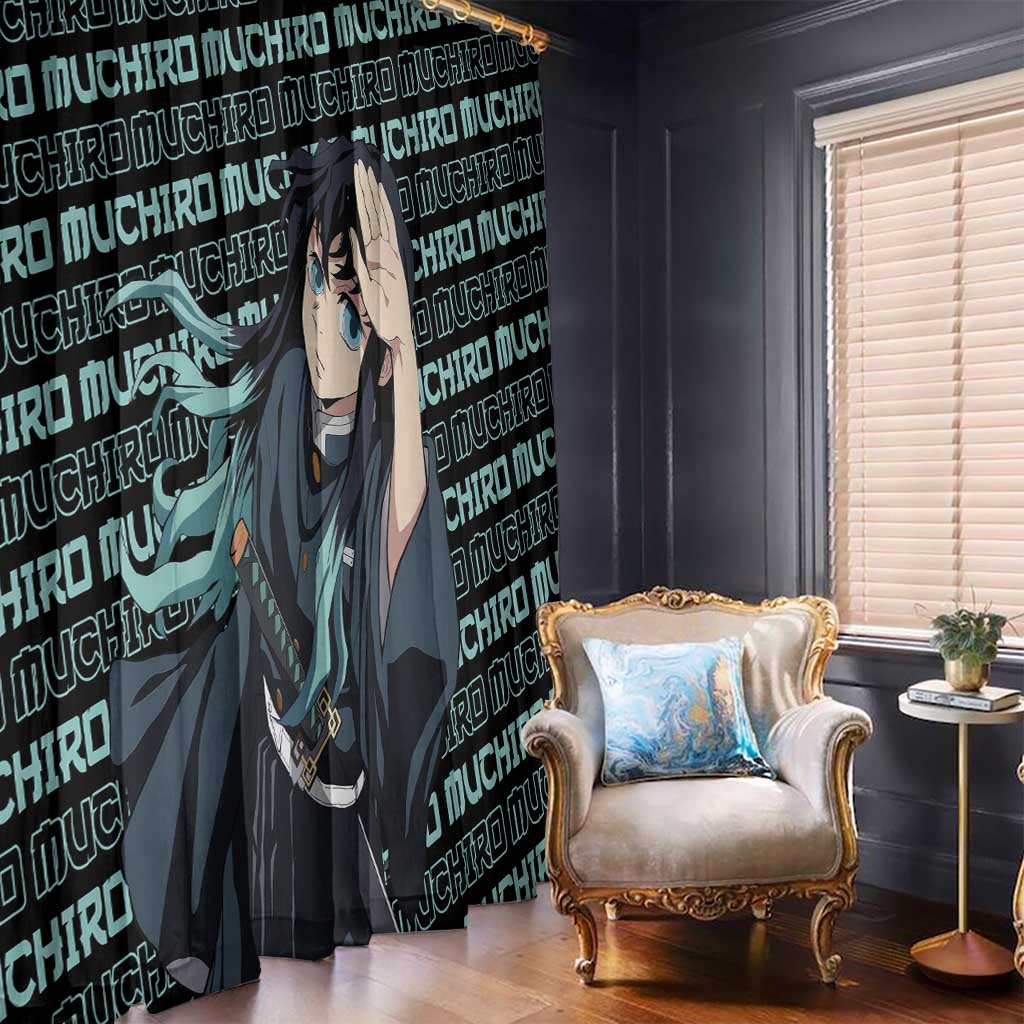 Muichiro Tokito - Demon Slayer Window Curtain Anime Mix Pattern Style