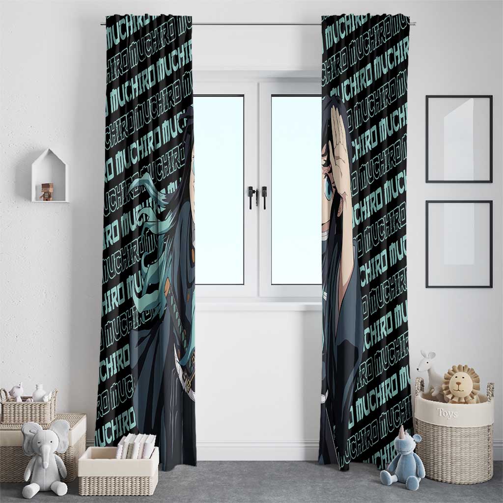 Muichiro Tokito - Demon Slayer Window Curtain Anime Mix Pattern Style