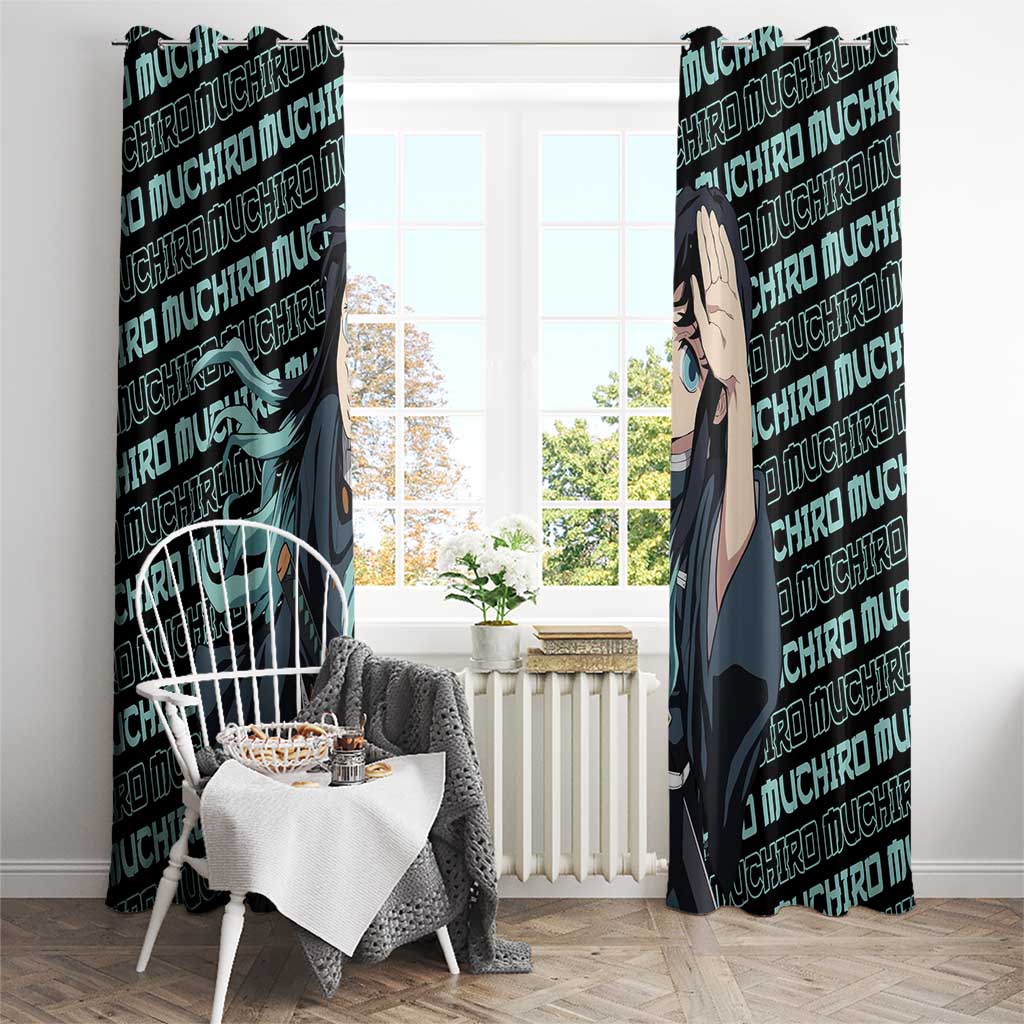 Muichiro Tokito - Demon Slayer Window Curtain Anime Mix Pattern Style