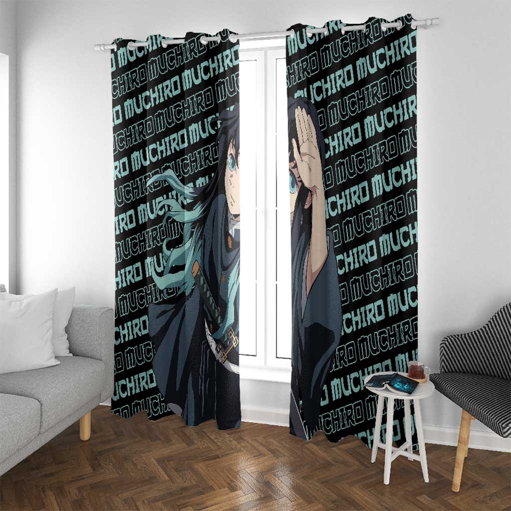 Muichiro Tokito - Demon Slayer Window Curtain Anime Mix Pattern Style