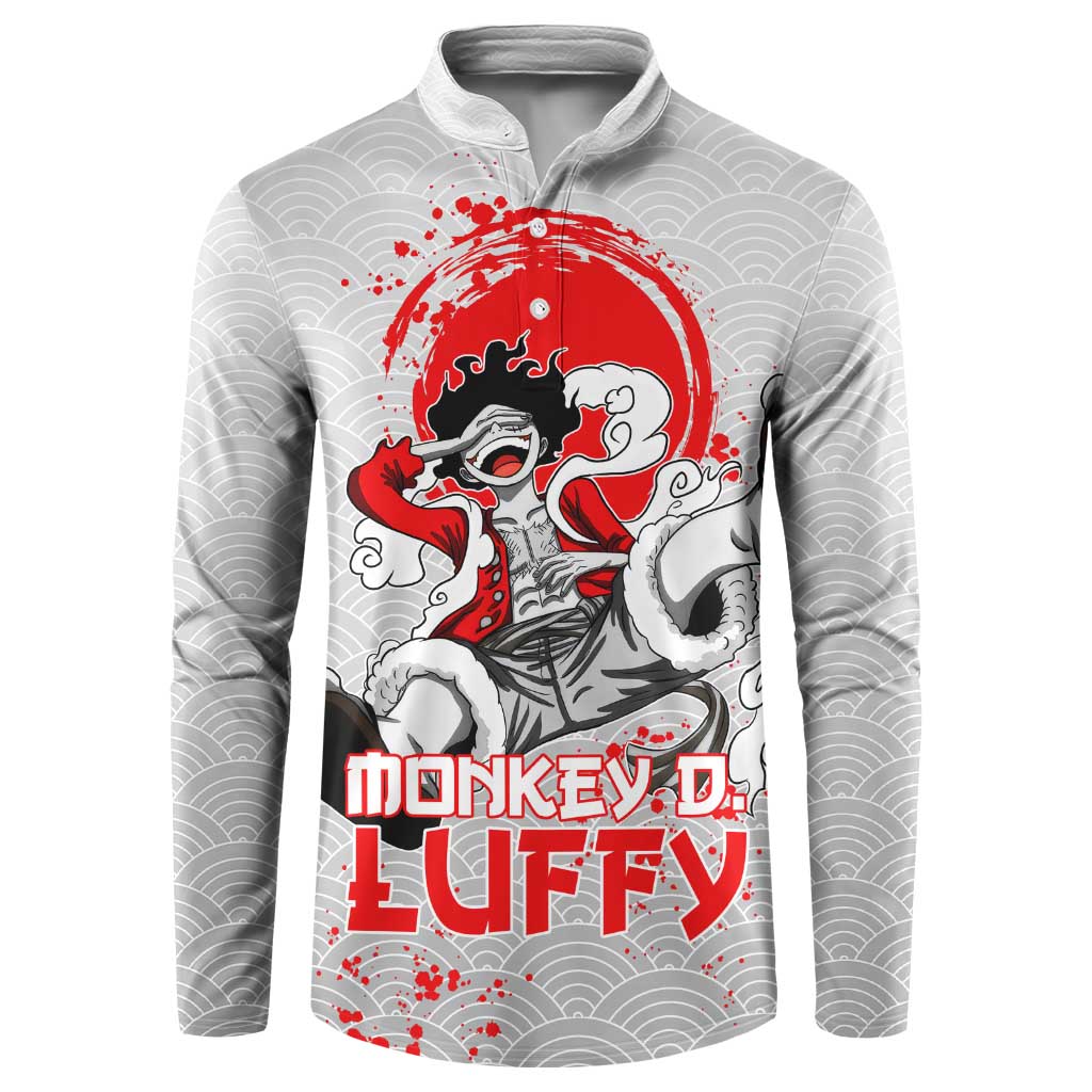 Luffy - One Piece Button Sweatshirt Anime Style